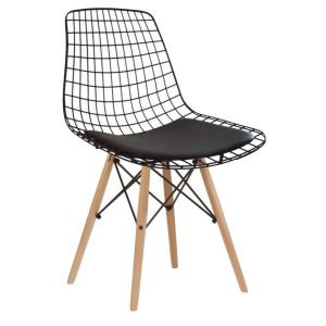 NEO-102291T-Pedli-Ahşap-Ayaklı-Metal-Kafes-Tel-Sandalye-1