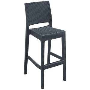 Rattan Görünümlü Bar Sandalyesi