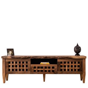 NEO-300645T-Masif-Tv-Standı-Kütük-Tablalı-1