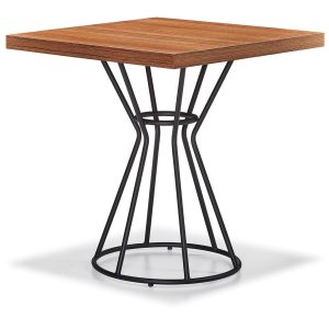 NEO-251243T-Kare-Mdf-Lam-Masa-Metal-Ayaklı-80x80cm