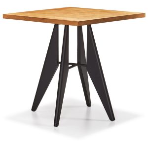 NEO-253250T-Kare-Masif-Masa-Metal-Dört-Ayaklı-70x70cm