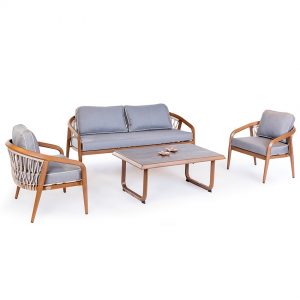 Aluminyum Rattan Bahce Oturma Grubu NEO-880058T