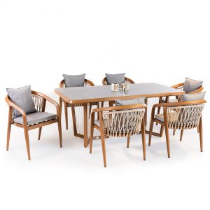 Aluminyum Rattan Yemek Grubu NEO-880059T