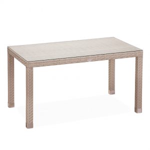 Dikdortgen Bahce Rattan Orgu Masa 80x160cm NEO-880048T