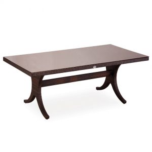 Dikdortgen Camli Rattan Masa 90x170cm NEO-880044T