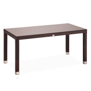 Dikdortgen DOrt Ayakli Rattan Masa 80x140cm NEO-880047T