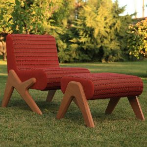 Dosemeli Modern Koltuk ve Puf NEO-770019T