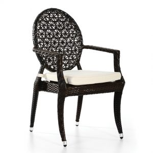 Madalyon Sirtli Kollu Rattan Sandalye NEO-880011T