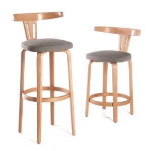 Modern Ahsap Sirtli Bar Sandalyesi NEO-770027T