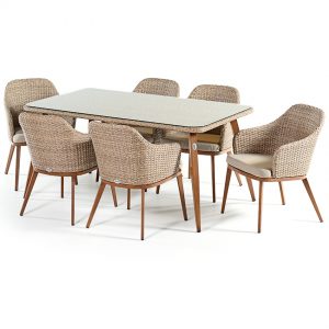 Rattan Orgu Bahce Yemek Grubu NEO-880073T