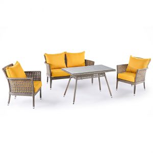 Rattan Oturma Grubu Yuksek Sehpali NEO-880091T