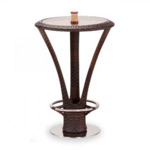 Rattan Yuvarlak Bahce Bar Masasi NEO-880125T