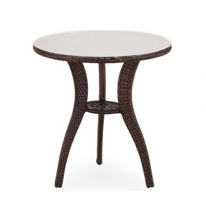 Yuvarlak Rattan Fiskos Sehpa 60cm NEO-880050T