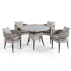 Yuvarlak Rattan Masa ve Sandalyeler NEO-880079T