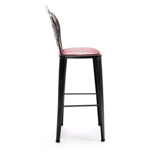 Sırtlı Metal Bar Sandalyesi NEO-120025T