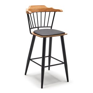 Metal Ahşap Pedli Bar Sandalyesi NEO-252149T