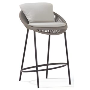 Oval Sırtlı İpli Bar Sandalyesi NEO-780040T