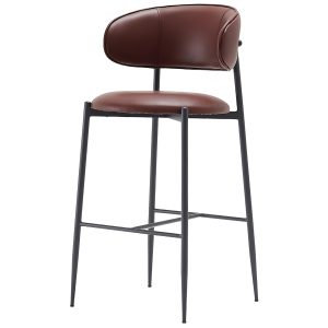 Elips Sırtlı Metal Bar Sandalyesi NEO-251234T